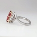 Beautiful 1960's Pink Tourmaline & Diamond Bypass Ring 18k