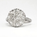 Glittering 1930's Art Deco .60ct t.w. Old European Cut Diamond Halo Engagement Ring 14k