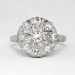 Glittering 1930's Art Deco .60ct t.w. Old European Cut Diamond Halo Engagement Ring 14k