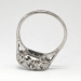 Glittering 1930's Art Deco .60ct t.w. Old European Cut Diamond Halo Engagement Ring 14k