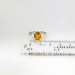 Estate Buttery 3.38ctw Yellow Sapphire & Moon Shape Diamond Ring 18k/Plat