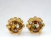 Huge Fun 12.42ct t.w. 1960's Multi-Gemstone Sputnik Clip Earrings 18k