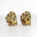 Huge Fun 12.42ct t.w. 1960's Multi-Gemstone Sputnik Clip Earrings 18k