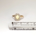 Victorian 1890's 1.35ctw Opal & Old European Cut Diamond Halo Ring 14k