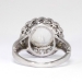 Magical 1930's 3.66ct t.w. Moonstone & Old Mine Cut Diamond Halo Ring 18k