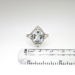 Art Deco 1930's 3.02ct t.w. Aquamarine & Diamond Filigree Engraved Ring 14k