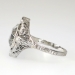 Art Deco 1930's 3.02ct t.w. Aquamarine & Diamond Filigree Engraved Ring 14k