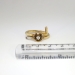 Antique Victorian 1890's .12ct Old Mine Cut Diamond Equestrian Horseshoe Riding Crop Ring 18k Platinum