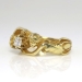Art Nouveau 1900's .25ct Old European Cut Mermaid Hand Carved Ring 18k