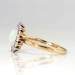 Art Nouveau 1900's 1ct t.w. Opal & Diamond Halo Ring 18k