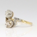 Antique 1890's Victorian 1.96ct t.w. Old European Cut Bypass Toi Et Moi 18k Platinum Engagement Ring
