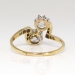 Antique 1890's Victorian 1.96ct t.w. Old European Cut Bypass Toi Et Moi 18k Platinum Engagement Ring