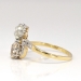 Antique 1890's Victorian 1.96ct t.w. Old European Cut Bypass Toi Et Moi 18k Platinum Engagement Ring