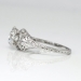 Art Deco 1930's .94ct t.w. Old European Cut Diamond & Hand Engraving Platinum Engagement Ring