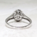 Estate .60ct t.w. Oval Diamond With Double Diamond Halo 14k White Gold Engagement Ring