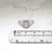 Estate .60ct t.w. Oval Diamond With Double Diamond Halo 14k White Gold Engagement Ring