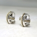 Estate Tiffany & Co. Authentic Classic Signature X Earrings 18K Sterling Silver