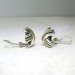 Estate Tiffany & Co. Authentic Classic Signature X Earrings 18K Sterling Silver