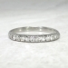 Art Deco 1930's Diamond Wedding Stacking Band .40ct t.w. 10 Stone Ring Platinum