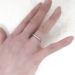Art Deco 1930's Diamond Wedding Stacking Band .40ct t.w. 10 Stone Ring Platinum