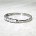 Art Deco 1930's Diamond Wedding Stacking Band .40ct t.w. 10 Stone Ring Platinum