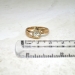 Vintage Unique 1950's .35ct Bezel Rose Cut Diamond Solitaire Engagement Ring Rose Yellow Gold 14k