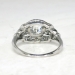 Art Deco 1930's Vintage 1.08ct t.w. Old European Cut Diamond Engagement Ring Platinum