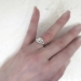 Art Deco 1930's Vintage 1.08ct t.w. Old European Cut Diamond Engagement Ring Platinum