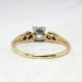 Art Deco 1930's Vintage .44ct t.w. Old European Cut Diamond Engagement Ring 14k Platinum