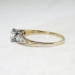 Art Deco 1930's Vintage .44ct t.w. Old European Cut Diamond Engagement Ring 14k Platinum