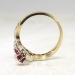 Edwardian Antique 1.83ct t.w. Ruby & Old European Cut Diamond Anniversary Cocktail Ring 18k Platinum