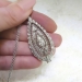 Edwardian 1920's 1.66ct t.w. Old European Cut Diamond Filigree Platinum Pendant