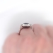 Art Deco 1930's Vintage 4.24ct t.w. Emerald Cut Garnet & Old European Cut Diamond Ring