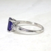 Vintage 1950's Amethyst & Diamond 1.45ct t.w. Platinum Engagement Cocktail Ring
