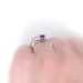 Vintage 1950's Amethyst & Diamond 1.45ct t.w. Platinum Engagement Cocktail Ring