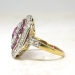 Edwardian 1920's 2.38ct t.w. Old European Cut Diamond Halo Cocktail Engagement Anniversary Ring 18k Platinum