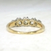 Art Nouveau 1900's 1.16ct t.w. Old European Cut Diamond Five Stone Anniversary Ring 18k Platinum