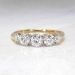 Art Nouveau 1900's 1.16ct t.w. Old European Cut Diamond Five Stone Anniversary Ring 18k Platinum