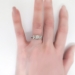 Art Deco 1930's .20ct Unique Old European Cut Diamond 18k Engagement Ring 