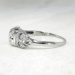 Art Deco 1930's .20ct Unique Old European Cut Diamond 18k Engagement Ring 