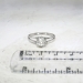 Vintage .57ct Russian Solitaire Old European Cut Diamond 18k White Gold Engagement Ring