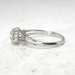 Vintage .57ct Russian Solitaire Old European Cut Diamond 18k White Gold Engagement Ring