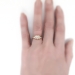 Art Deco 1930's Engagement Ring .10ct t.w. Old European Cut Diamond Engagement Ring Two Tone 14k/10k
