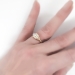 Art Deco 1930's Engagement Ring .10ct t.w. Old European Cut Diamond Engagement Ring Two Tone 14k/10k