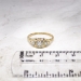 Art Deco 1930's Engagement Ring .10ct t.w. Old European Cut Diamond Engagement Ring Two Tone 14k/10k