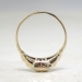Art Deco 1930's Engagement Ring .10ct t.w. Old European Cut Diamond Engagement Ring Two Tone 14k/10k