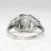 Art Deco 1930's Vintage .44ct t.w. Old European Cut Diamond Engagement Ring Platinum