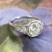 Extraordinary 1.31ct t.w. Hexagonal Bright Old European Cut Diamond Engagement Ring Platinum 