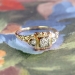 Art Deco 1930's Engagement Ring .10ct t.w. Old European Cut Diamond Engagement Ring Two Tone 14k/10k