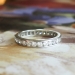 Twinkling 1.10ct t.w. Retro Era Round Diamond Eternity Wedding Band Size 5.5 Platinum